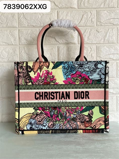 christian dior tote bag flower|original christian dior tote bag.